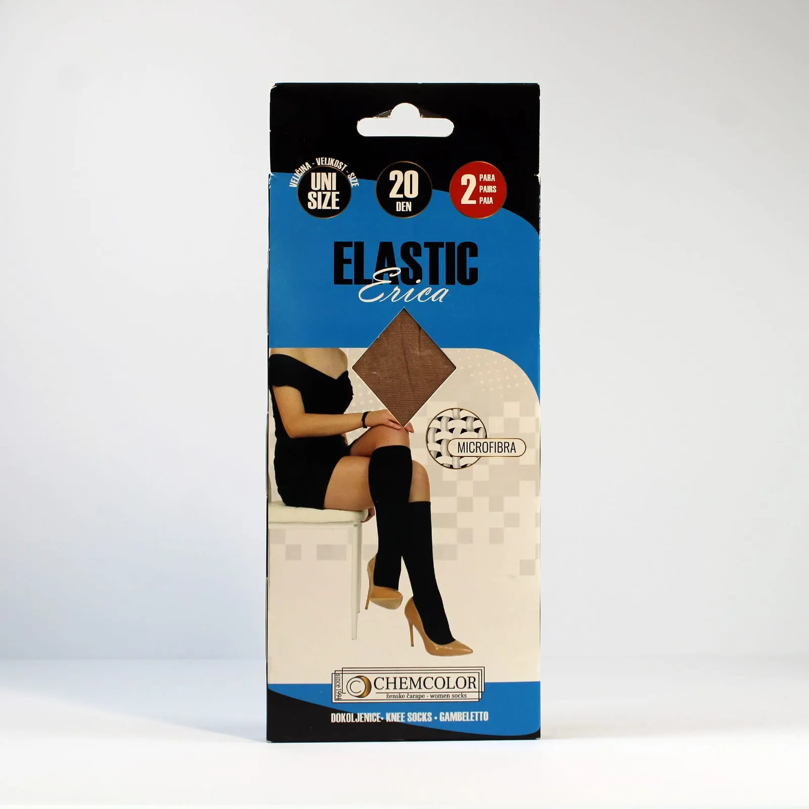 Elastic Erica – Ženske dokoljenice s dodatkom mikrofibre – Elastic Erica